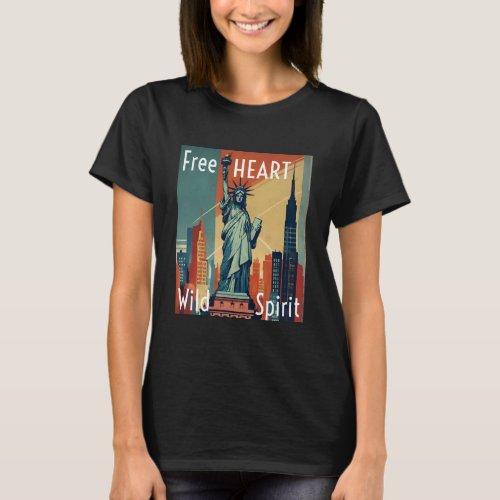 Free Heart Wild spirit  T_Shirt