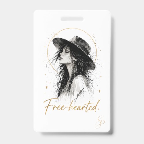 Free-hearted. Special Edition Badge | Boho Art