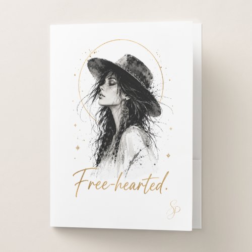 Free-hearted. Special Edition Boho Custom Folder