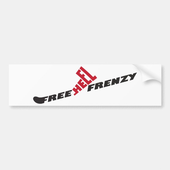 Free Heel Frenzy Sticker Bumper Sticker