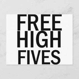 Free High Fives Postcard