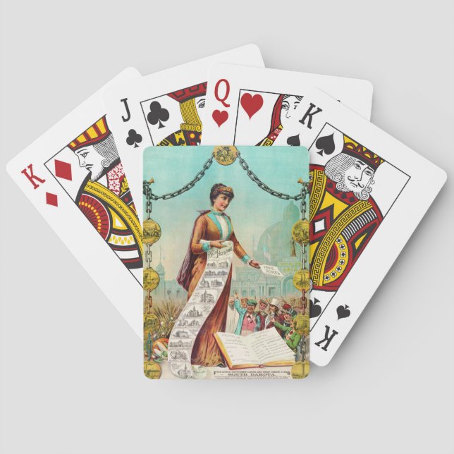 Free Homes 1890 Poker Cards (Back)