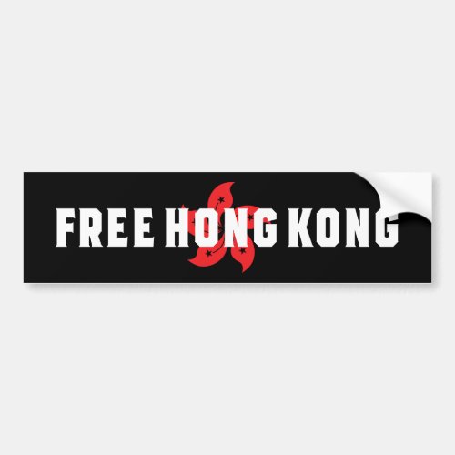 Free Hong Kong Bumper Sticker