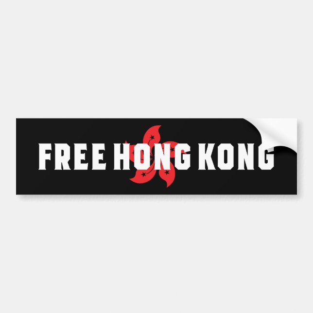 Free Hong Kong Bumper Sticker (Front)