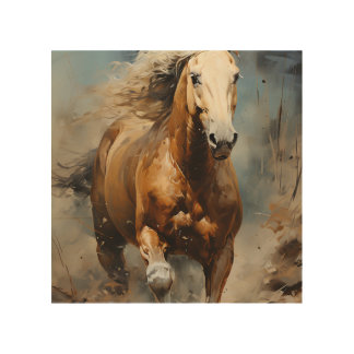Free Horse Wood Wall Art