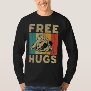 Free Hug Vintage BJJ Brazilian Jiu Jitsu T-Shirt