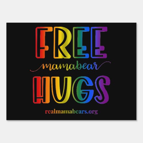 Free Hugs 2023 Pride Sign