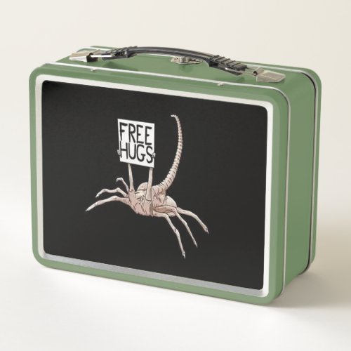Free Hugs Alien Metal Lunch Box