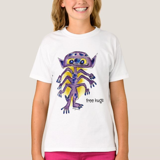Free Hugs Alien T-Shirt (Front)