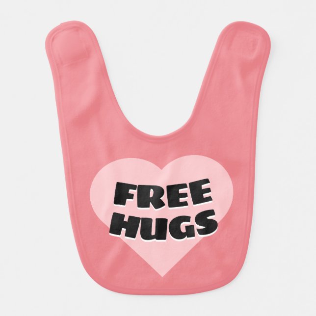 Free Hugs Baby Bib (Front)