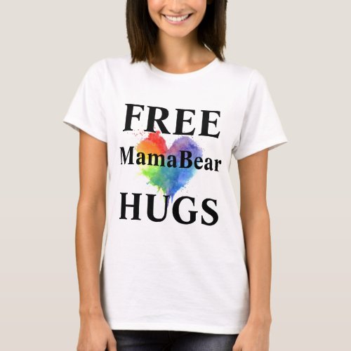 Free Hugs Big  Bold T Shirt