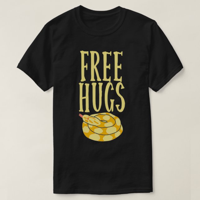 Free Hugs Boa Constrictor Snake Funny Pullover  (Design Front)
