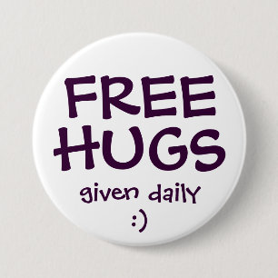 FREE HUGS BUTTON