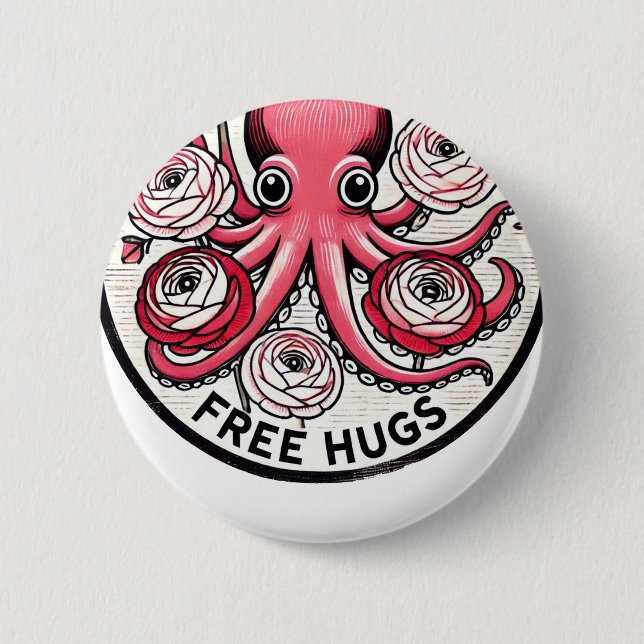 Free Hugs                                          Button (Front)