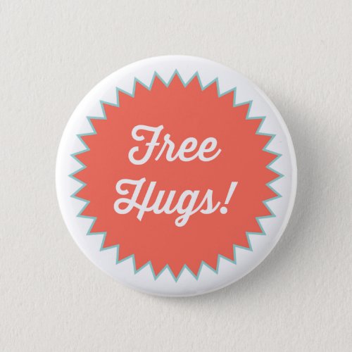 Free Hugs Button Pin