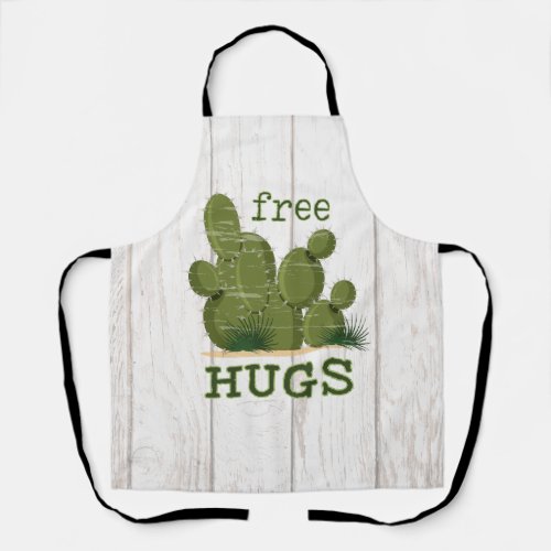 Free Hugs Cactus Apron