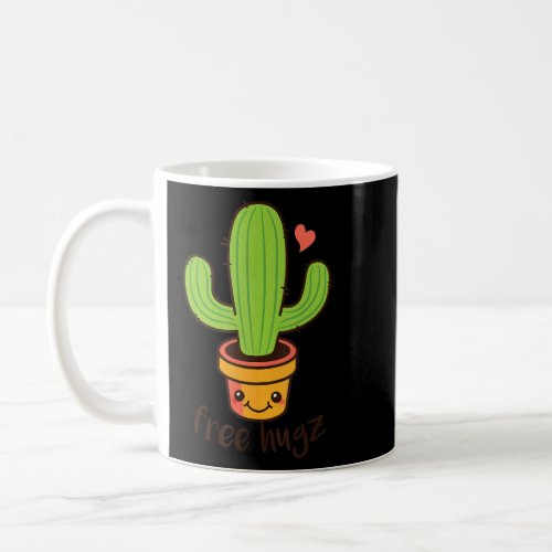 Free Hugs Cactus Heart Love Free Hug  Coffee Mug