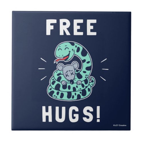Free Hugs Ceramic Tile