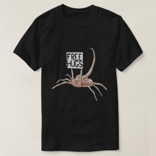 Free Hugs Creepy Alien Meme Design T-Shirt