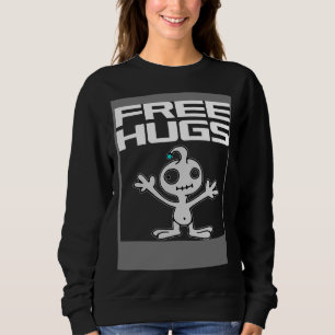 Free Hugs  Cute Alien Facehugger Sweatshirt