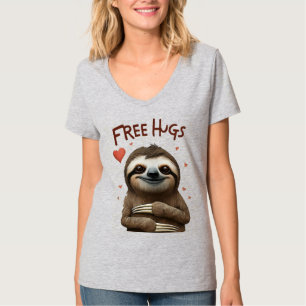 Free Hugs Cute Sloth T-Shirt