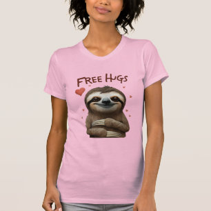 Free Hugs Cute Sloth T-Shirt
