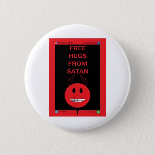 Free Hugs From Satan Button