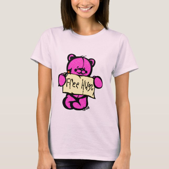 Free Hugs Girly T T-Shirt (Front)