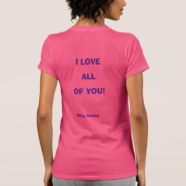 FREE HUGS/I LOVE ALL OF YOU WOMENS T-SHIRT (Back)