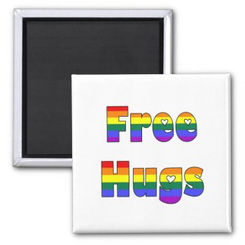 Free Hugs Magnet by PugWiggles at Zazzle
