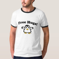 Free Hugs Penguin Adult T-shirt