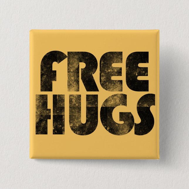 Free Hugs Pinback Button (Front)