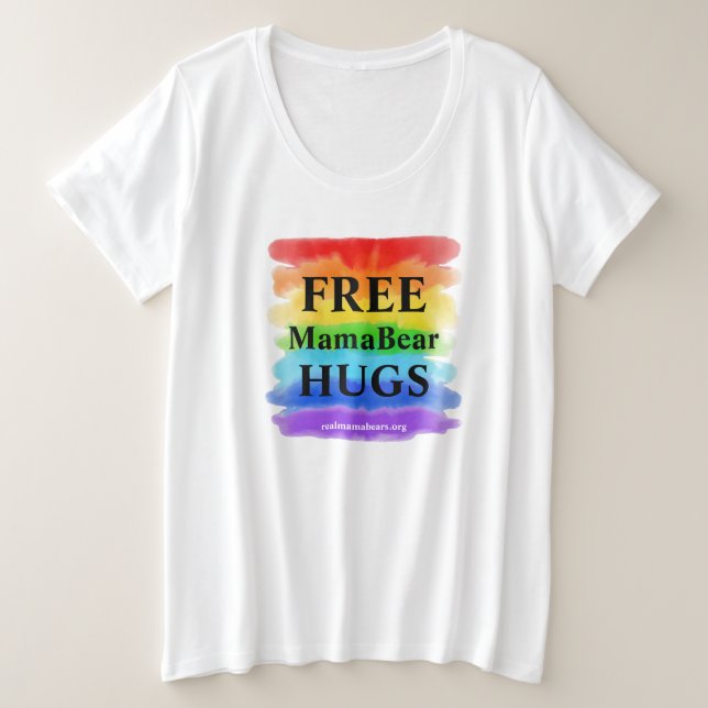 Free Hugs Plus Size T-shirt (Design Front)