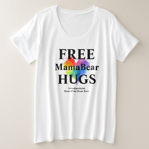 Free Hugs Plus Size T_shirt