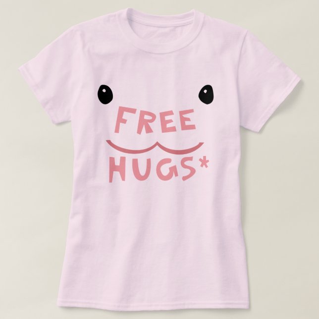 Free Hugs Poring TShirt - Customized (Design Front)