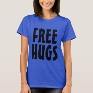 Free Hugs rainbow color tiedye t shirts