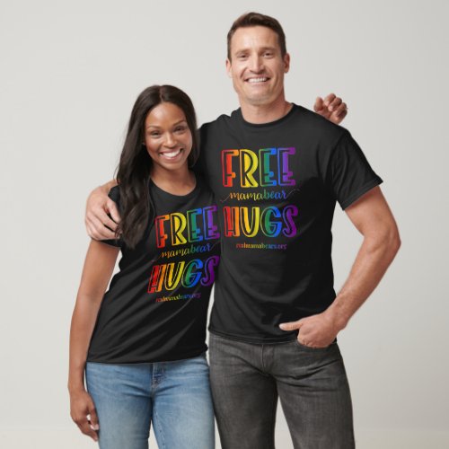 Free Hugs Rainbow T_shirt