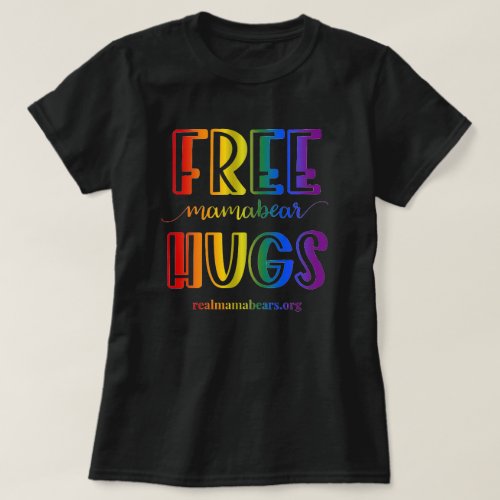 Free Hugs Rainbow T_shirt