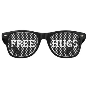FREE HUGS retro Shades / Fun Party Sunglasses