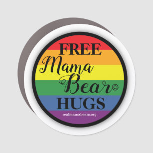 Free Hugs Round Car Magnet