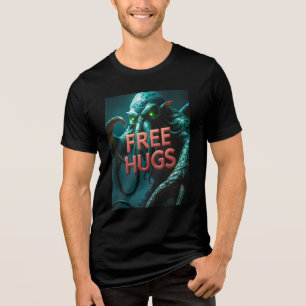 FREE HUGS (Sanity Optional) Cthulhu Eldritch Tri-Blend Shirt