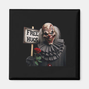 Free Hugs Scary Clown Valentine Halloween Horror 1 Magnet