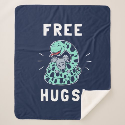 Free Hugs Sherpa Blanket