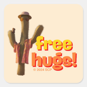 Free Hugs! Square Sticker