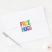 Free Hugs Square Sticker | Zazzle