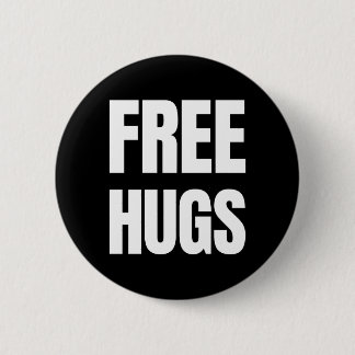 Free Hugs Standard, 2¼ Inch Round Button