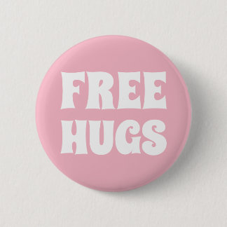 Free Hugs Standard, 2¼ Inch Round Button