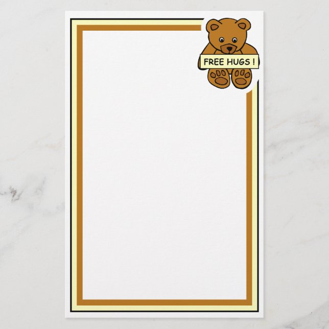 Free Hugs stationary, customizable Stationery (Front)