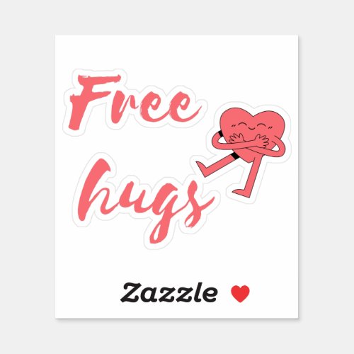free hugs sticker
