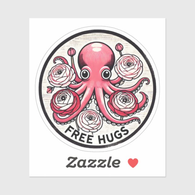 Free Hugs                                          Sticker (Sheet)